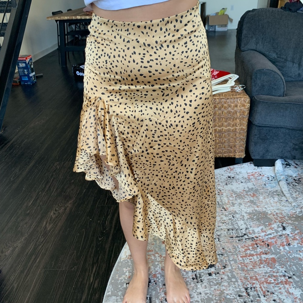 Forever 21 Cheetah Midi Skirt